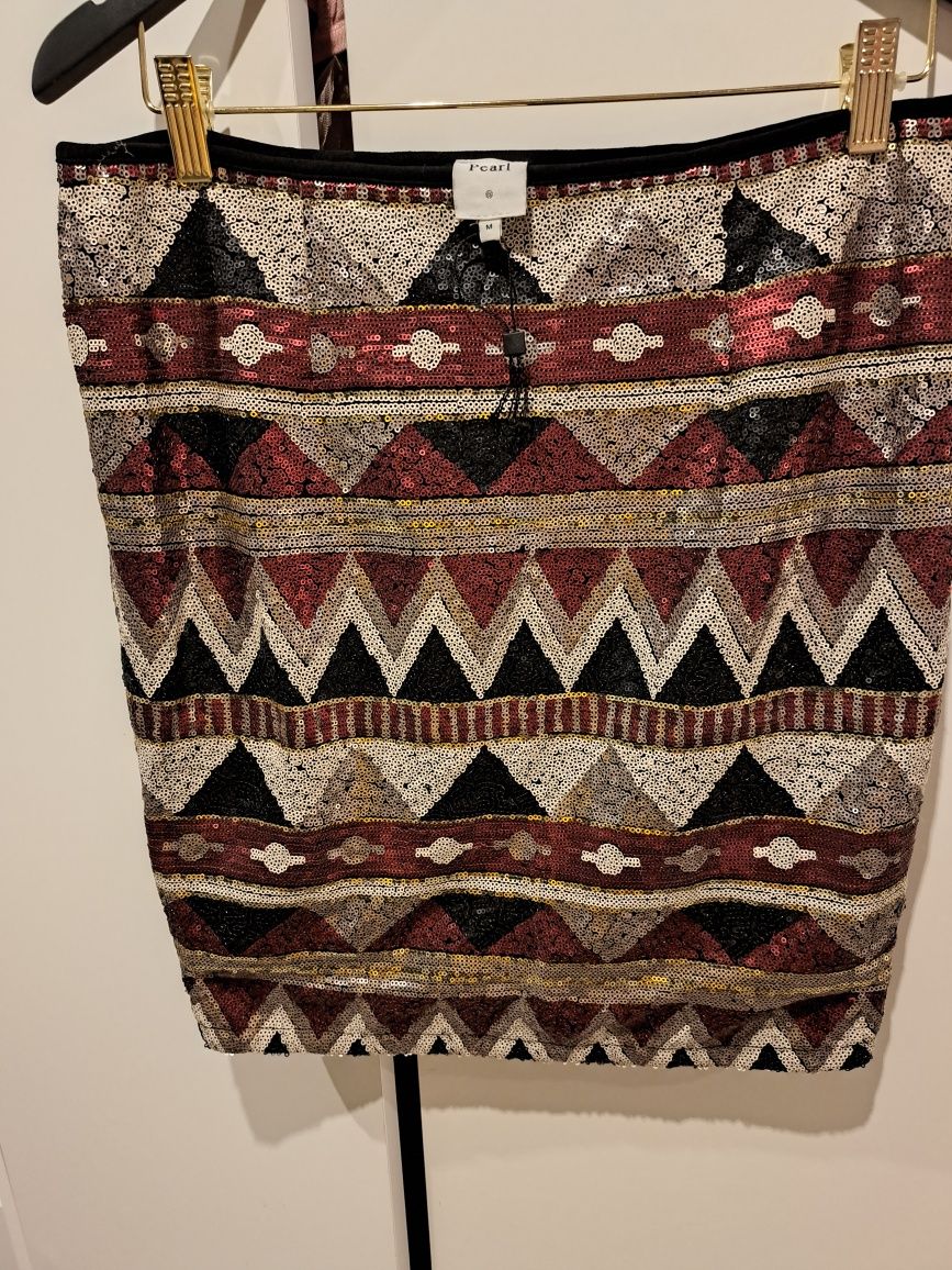 Cekinowa spódnica spódniczka boohoo NOWA  wzory M