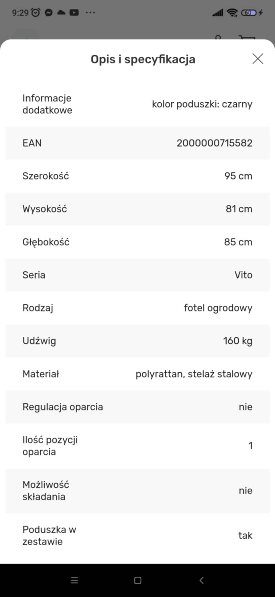 Wygodny Fotel Obrotowy Vito