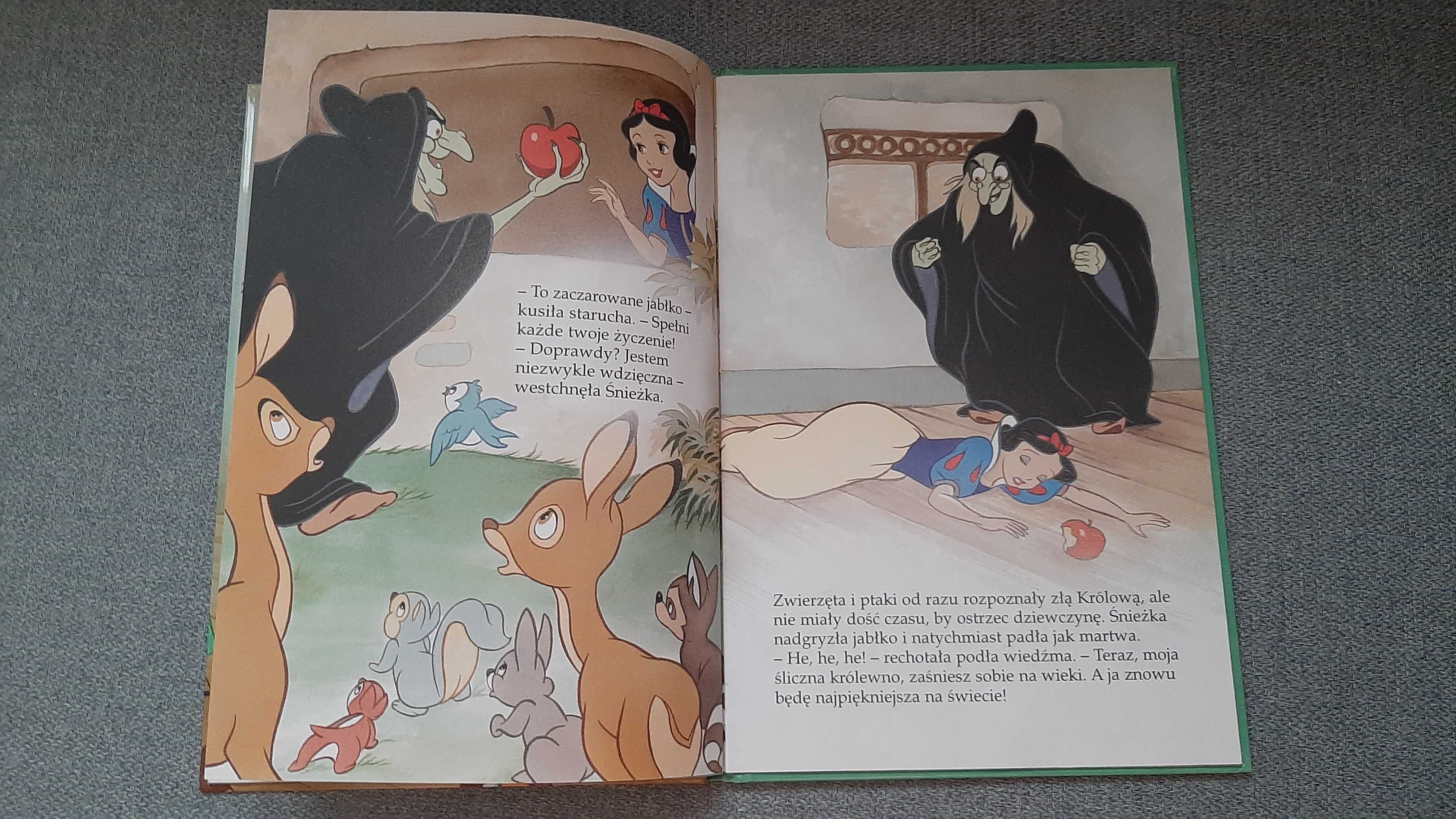 3x Disney Kopciuszek Śnieżka Piękna i Bestia Egmont A5 twarda oprawa
