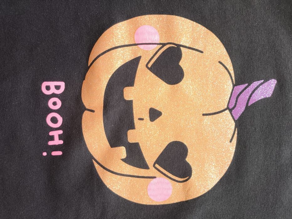 JAK NOWA śliczna bluzka na HALLOWEEN H&M r. 122/128 brokatowa dynia