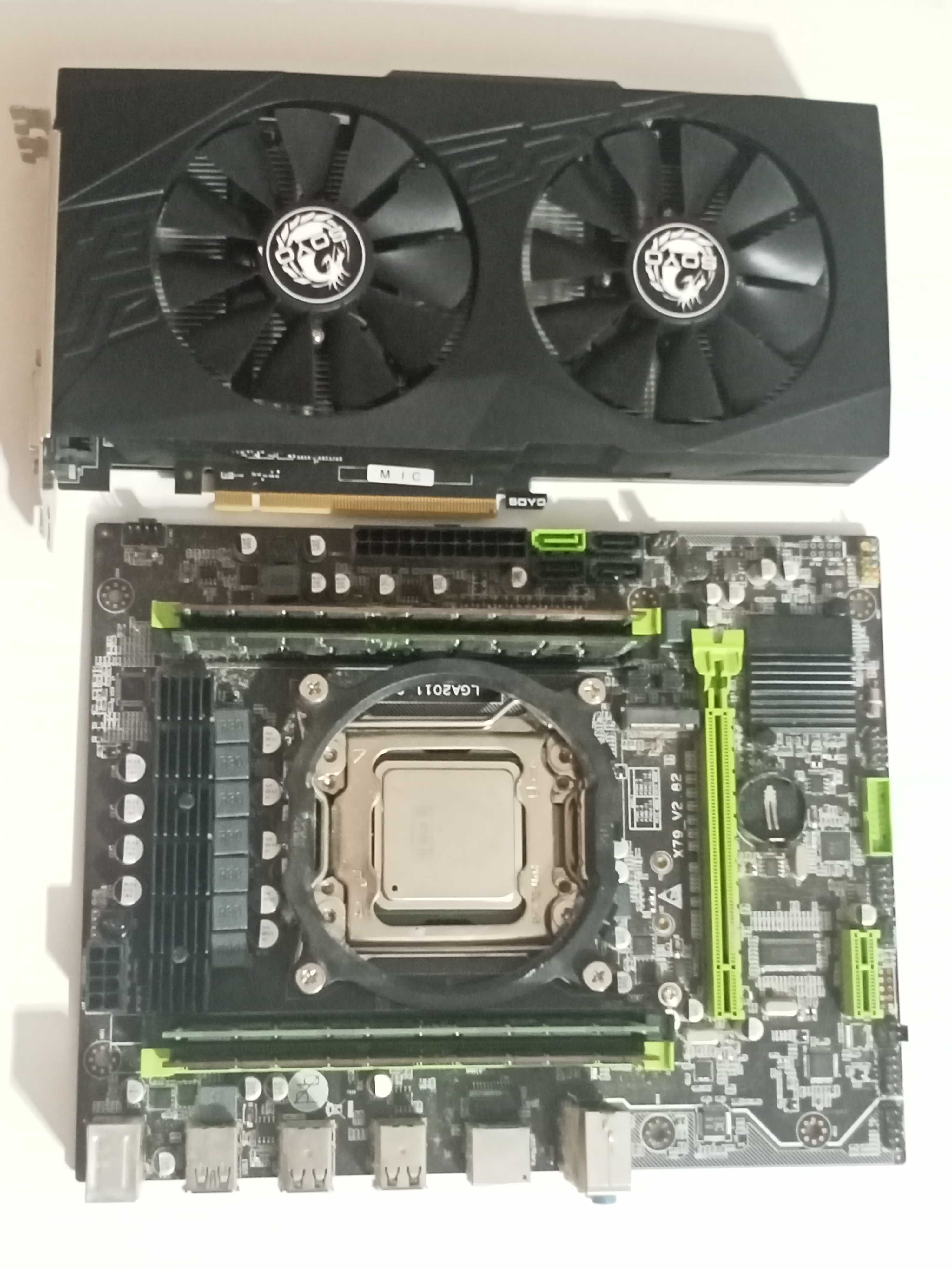 Комплект Х79+2689+16GB DDR3+RX580 8GB 2048SP(НОВА)