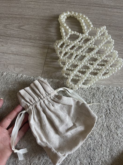 Сумка міні з бусин бісеру перлин