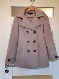 Płaszcz jesienno-zimowy z kapturem