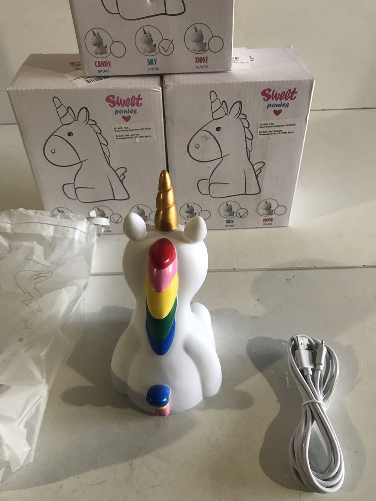 Лампа,що змінює колір зі  світлодіодним світлом Unicorn Candy