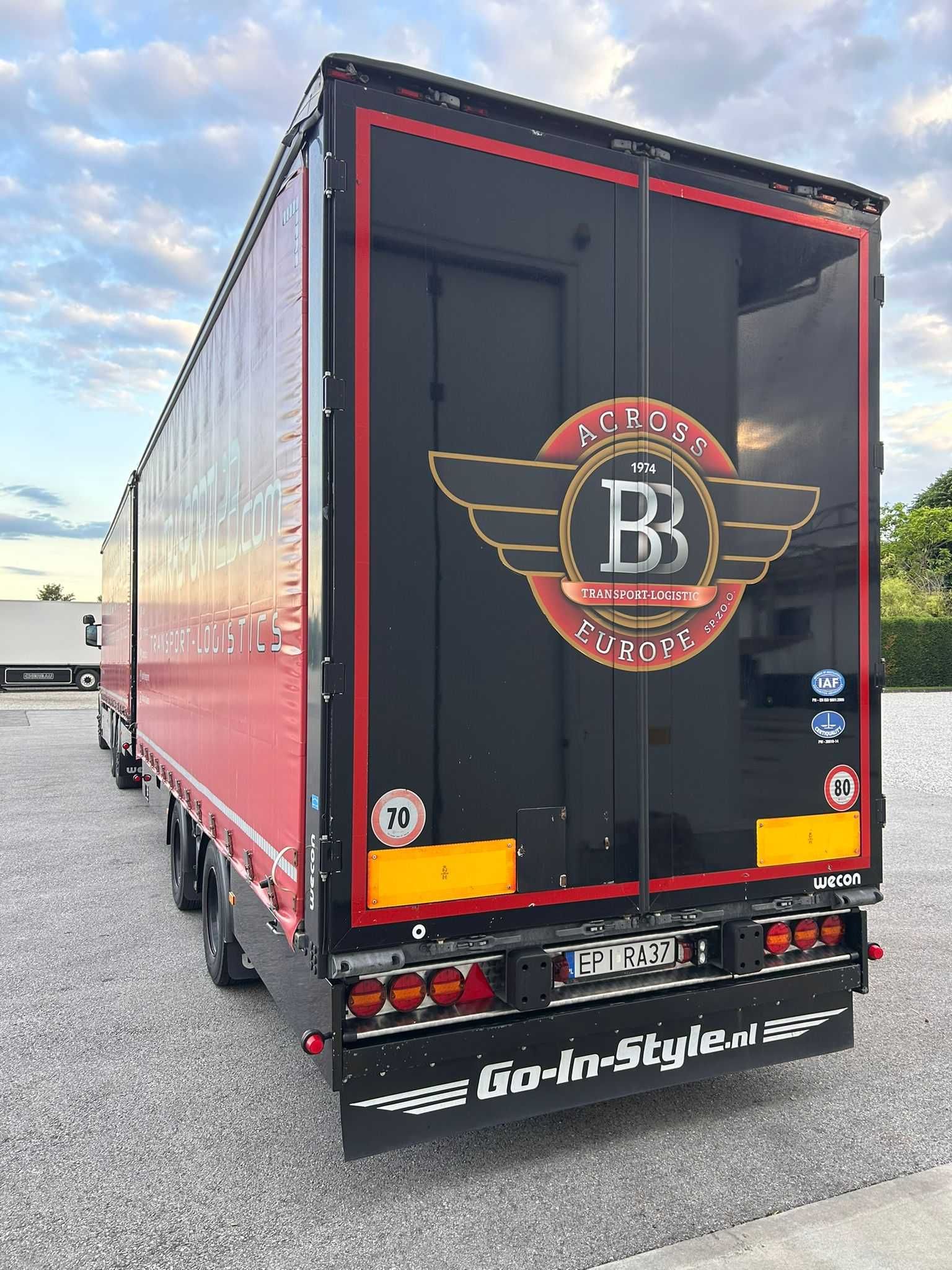 SCANIA R620 tandem z firanką