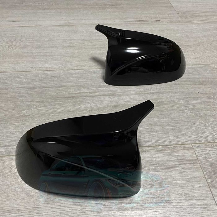 Накладки на зеркала BMW g01 g02 g05 g06 g07 X3 X4 X5 X6 черный глянец