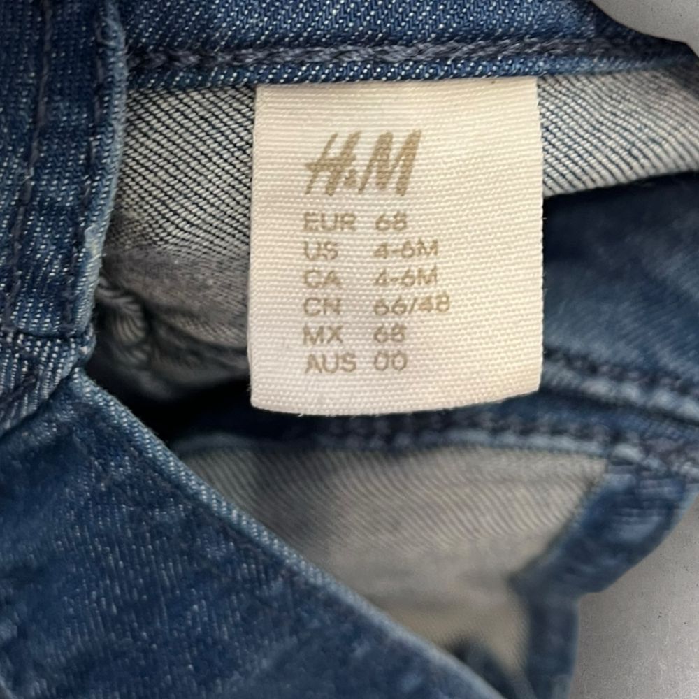 Ogrodniczki jeansowe h&m rozm.68