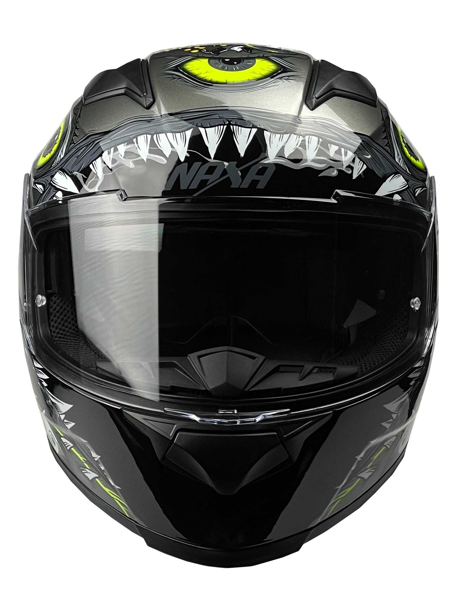 Kask motocyklowy integralny NAXA XL jak Nowy