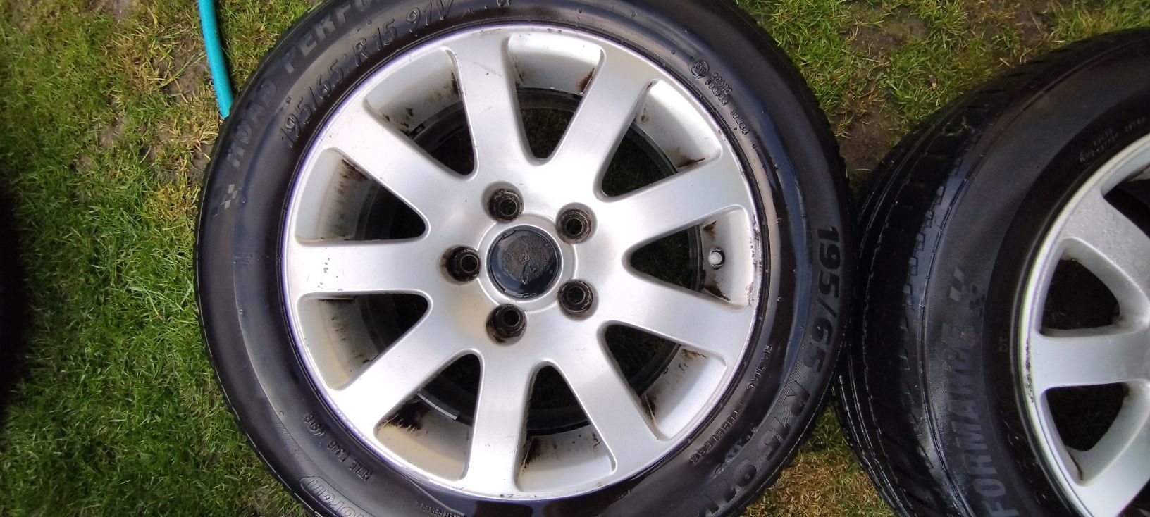Orginalne alufelg 5x112 15r ronal volkswagen i z oponami letnimi