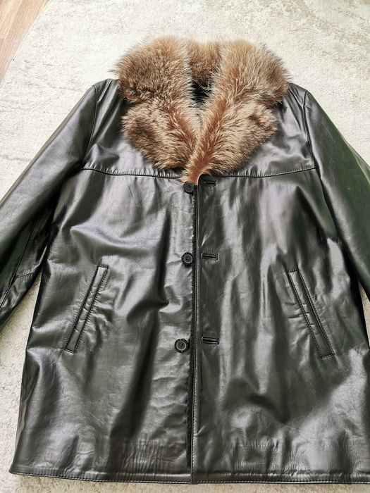Продам дубльонку (дублянка) Италия Next куртка кожану шкіряну.