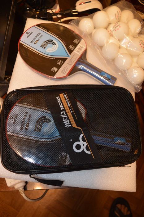 5 зіркова ракетка настільного тенісу є мячики та чехол