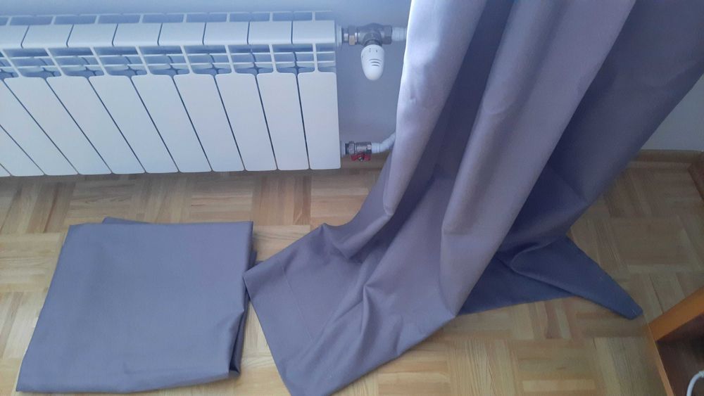 długie zasłony na taśmie marszczącej