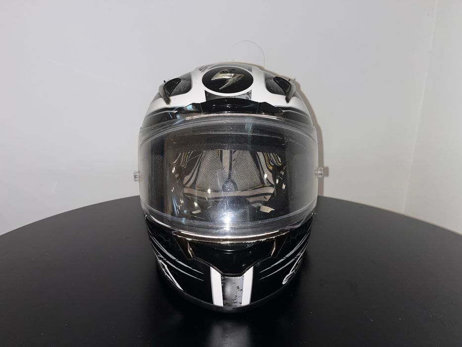 Capacete Scorpion Exo 2000 Air tamanho M, com intercomunicador