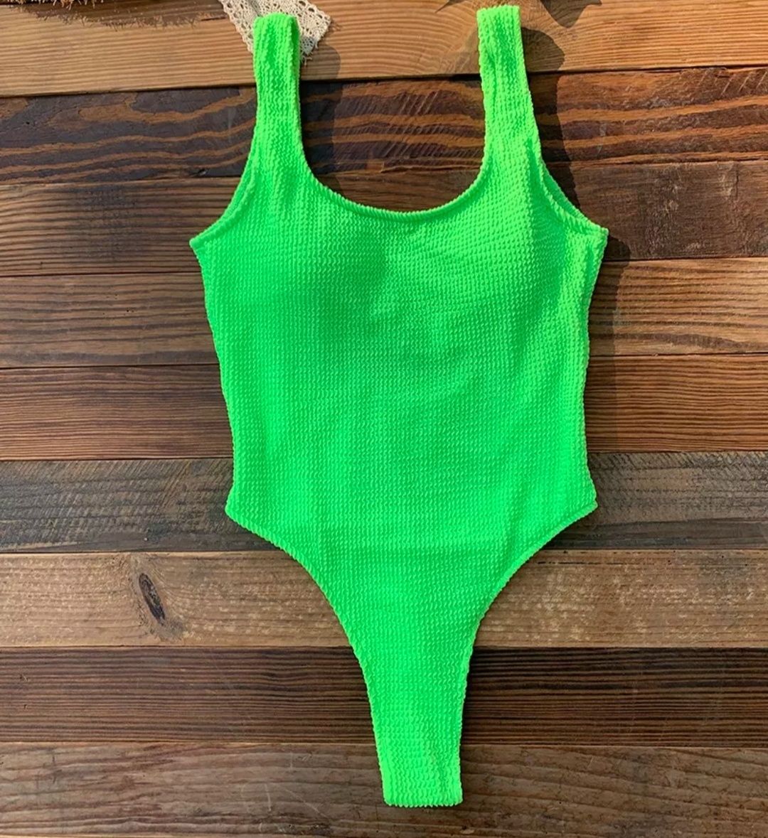 Strój kąpielowy neon green rozmiar M