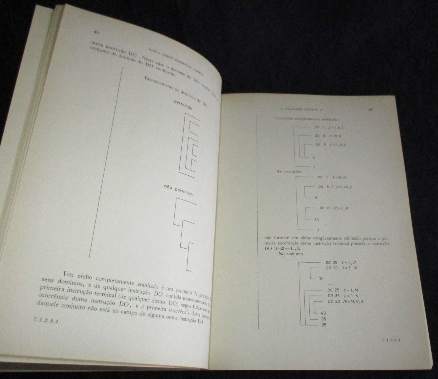 Livro A linguagem Fortran IV Maria Odete Rodrigues Cadete 1971