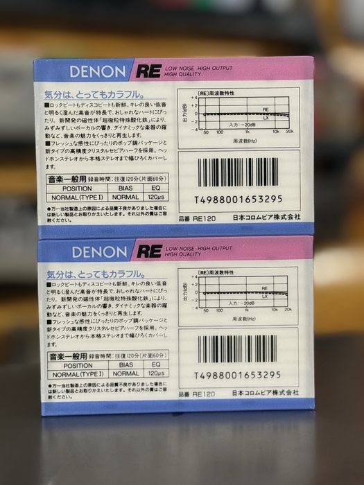 Продам аудио кассеты DENON RE 120