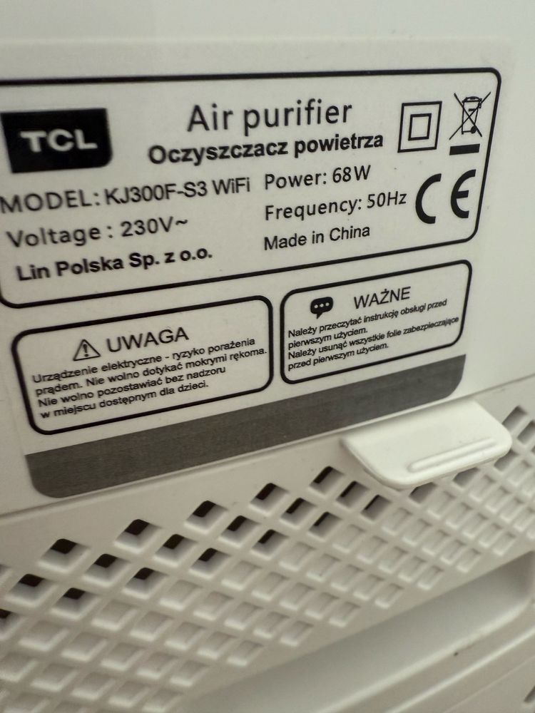 Oczyszczacz powietrza z nawilzaczem TCL