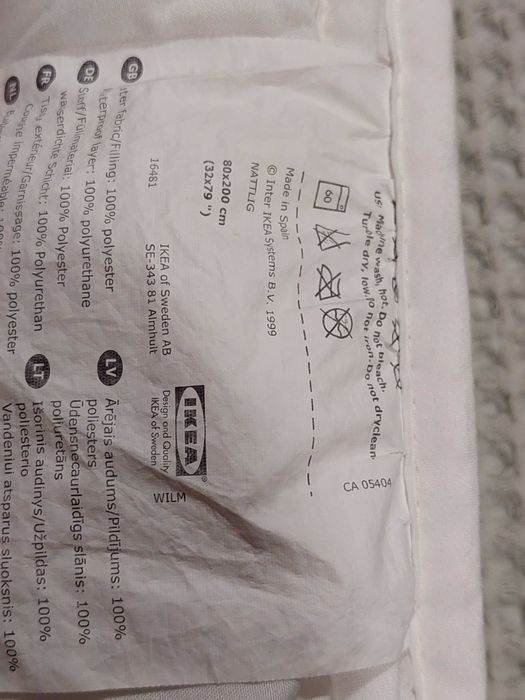 Protetor de colchão IKEA Natlig 80x200