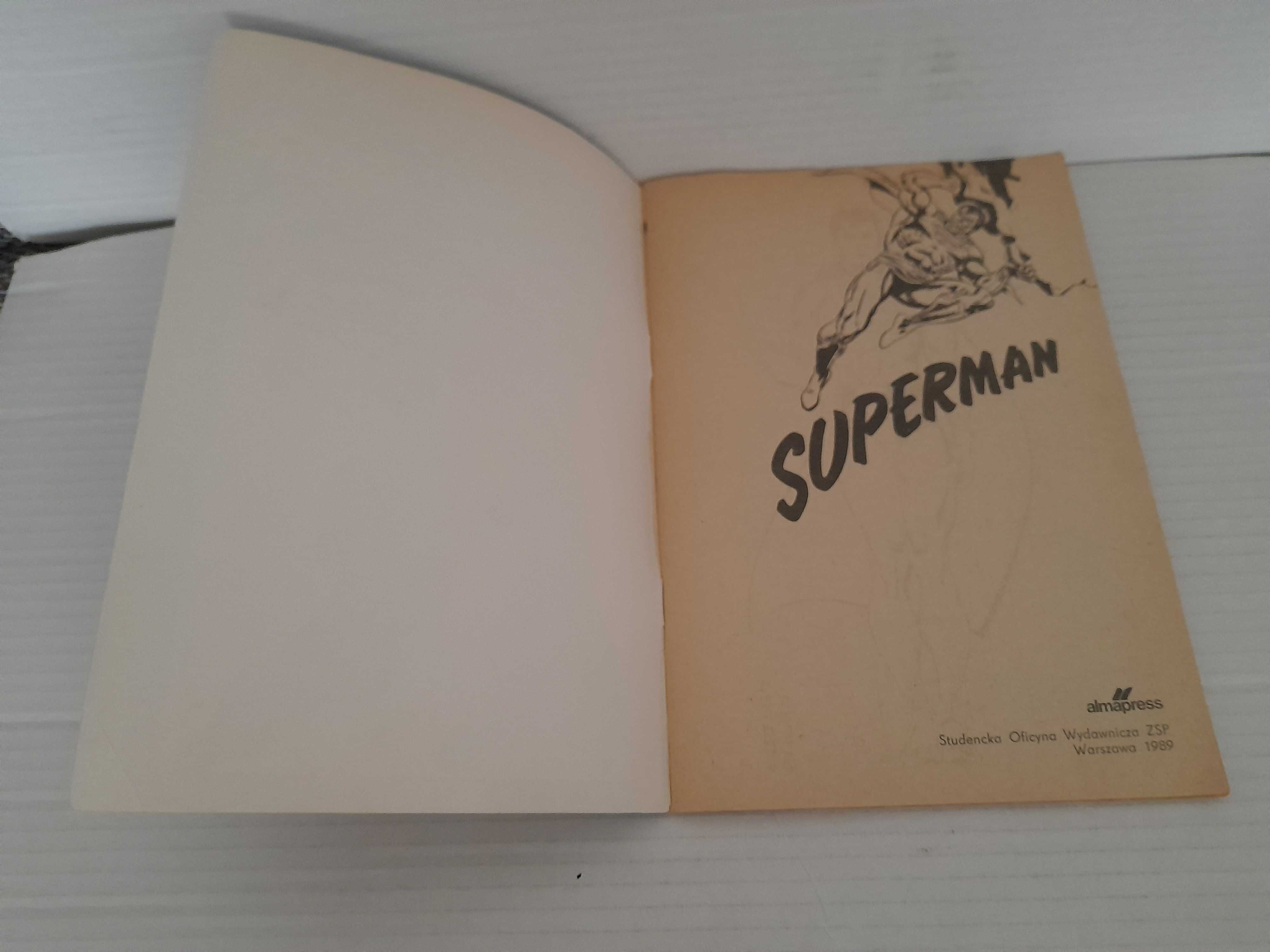 Komiks SUPERMAN - 50 LAT  1989 wydanie 1 Alma-Press Stan BDB !!!