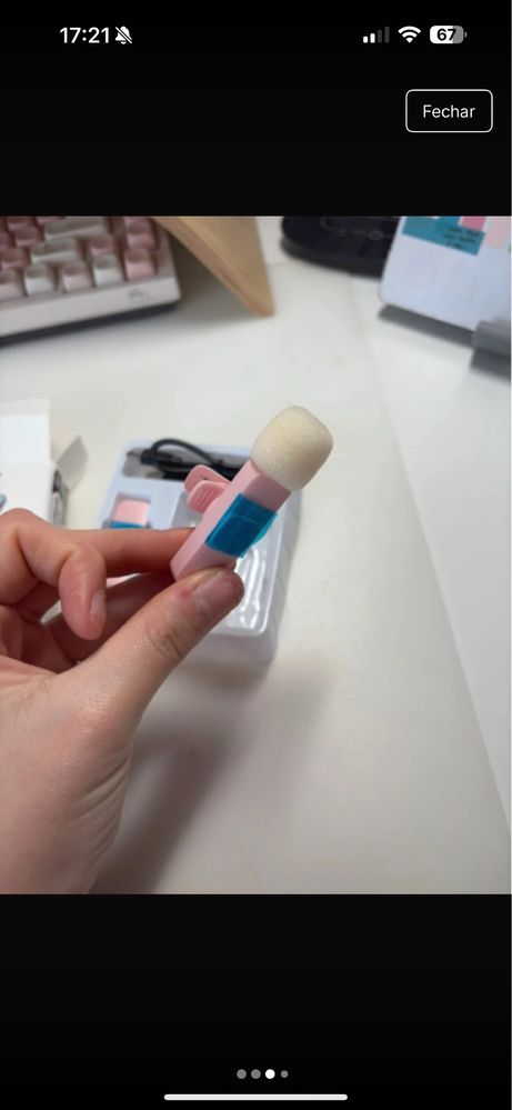Microfone de lapela