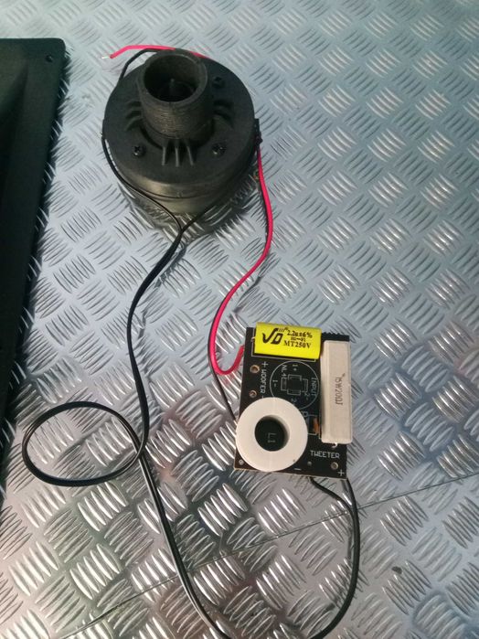Zestaw driver + horm 100w 8ohm 2szt