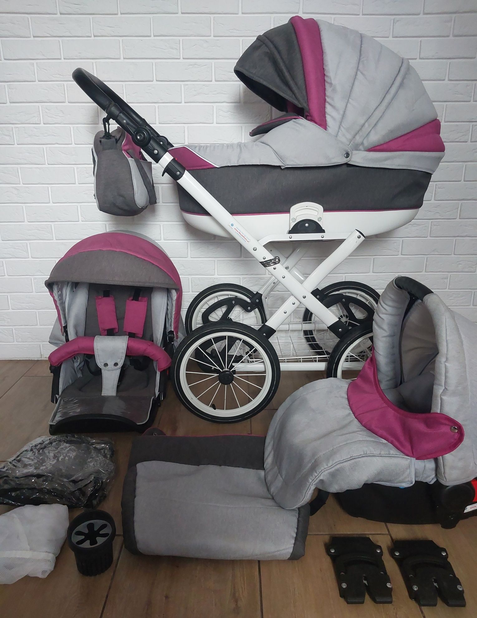 Piękny wózek. Retro Bebe Boss 3w1 WYSYŁAM