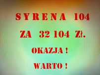 Syrena 104 kurołapka z 1971r. ciekawy egzemplarz patyna zabytek