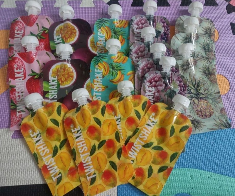 Nowe wielorazowe saszetki Twistshake pojemność 100ml