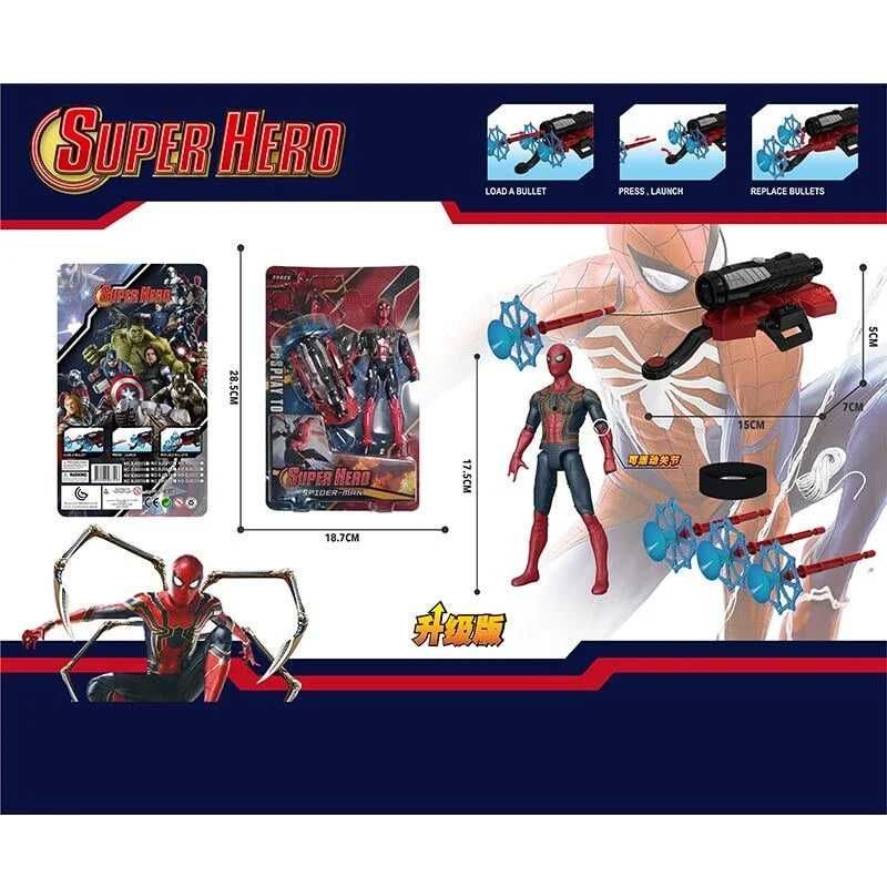 герои Человек Паук Спайдермен 17см фигурка SpiderMan катапульта