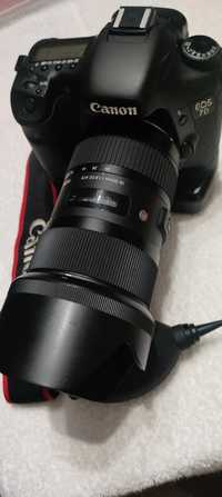Canon EOS 7D + Sigma art.  18-35 f.1.8  Gratis grip .