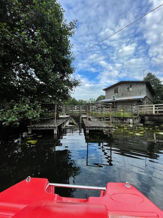Balia jacuzzi Nocleg Domek nad jeziorem w lesie Kaszuby Mazury Kłączno