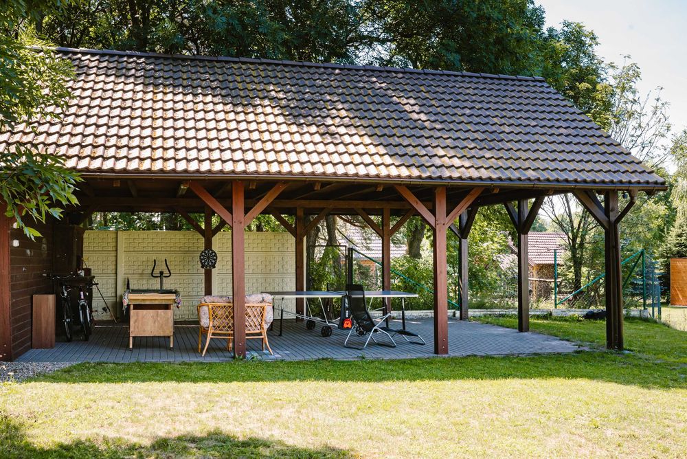 Wynajmę domki drewniane przy jeziorze w Wlkp. #sauna #balia