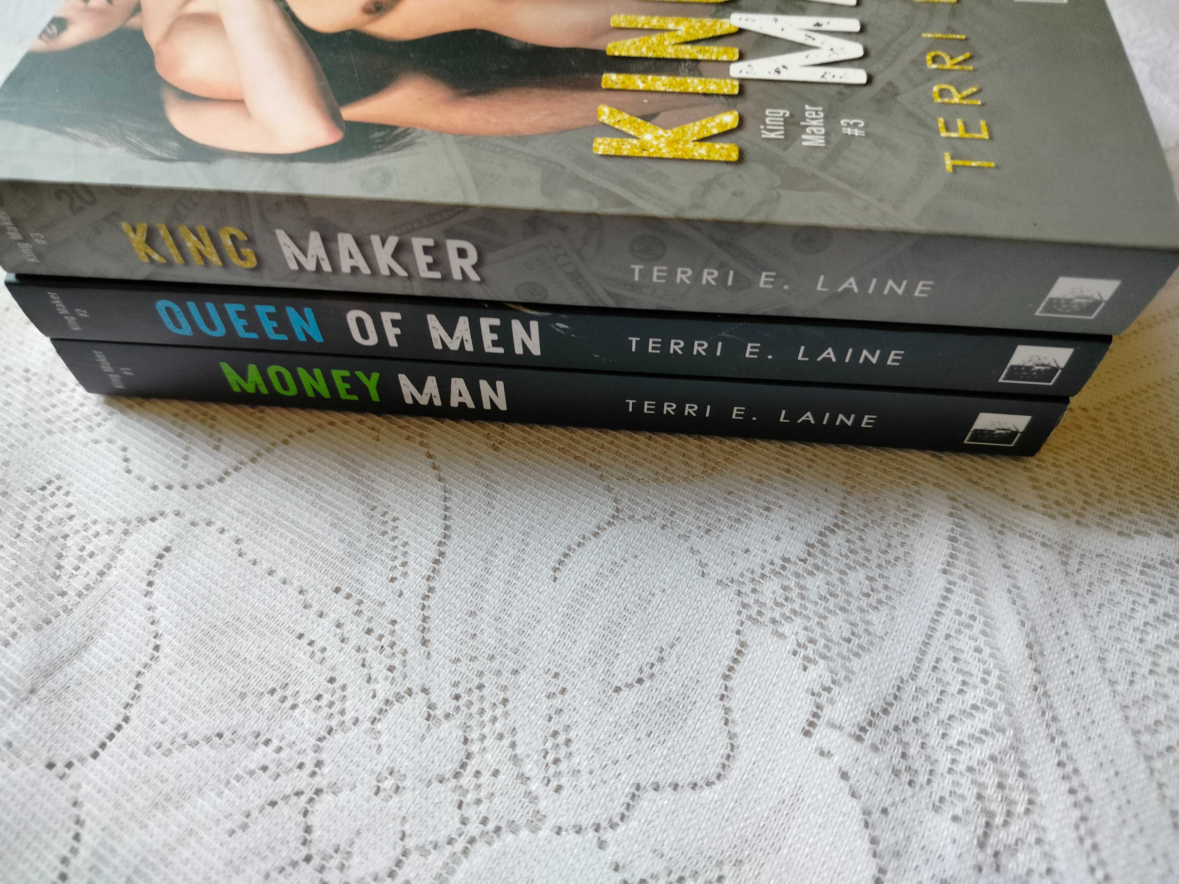 książki Money Man,Queen of Men i King Maker Terri E. Laine