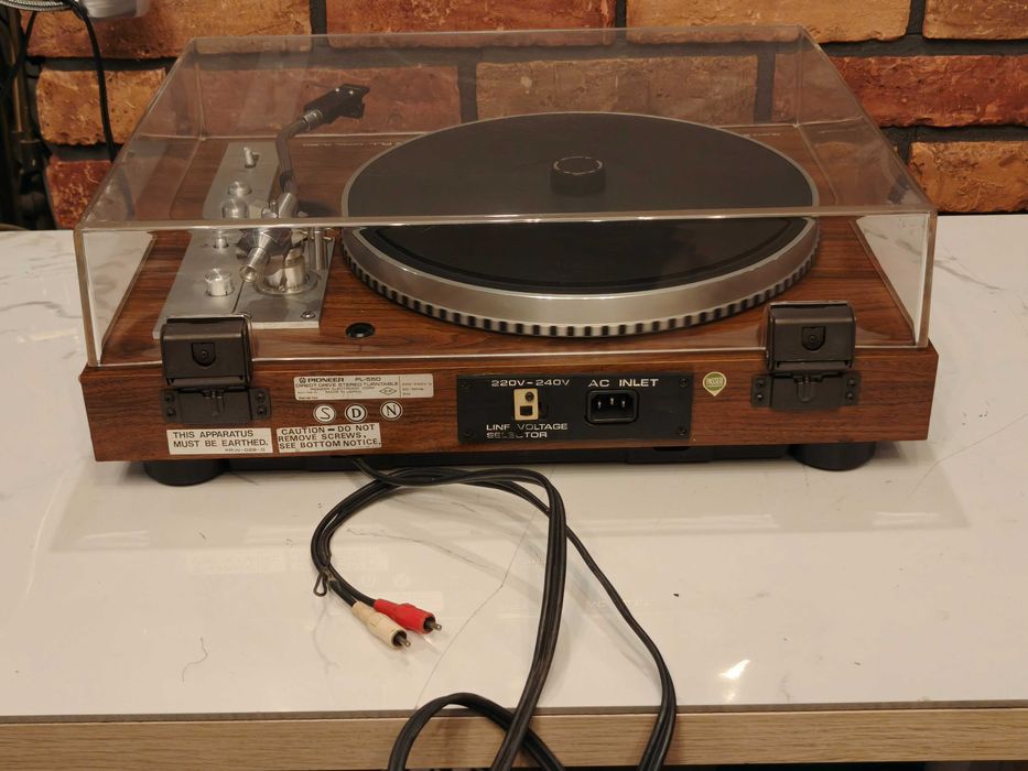 PIONEER PL-550 ! Flagowy gramofon Direct Drive Quartz ! Wer Europejska