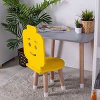 Stolik + krzesełko Lego, drewniane, polski producent