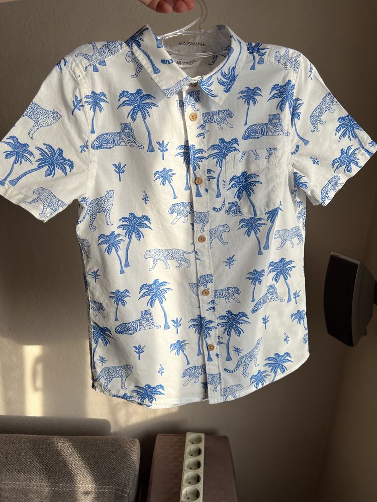 Рубашка для мальчика 7-8 лет гавайка H&M