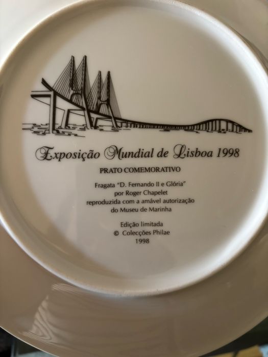 Prato Exposição Mundial de Lisboa 1998