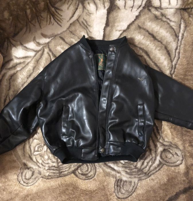 АКТУАЛЬНО Шкіряний кожаний RGA ТЕРМІНОВО оверсайз бомбер RGA куртка
