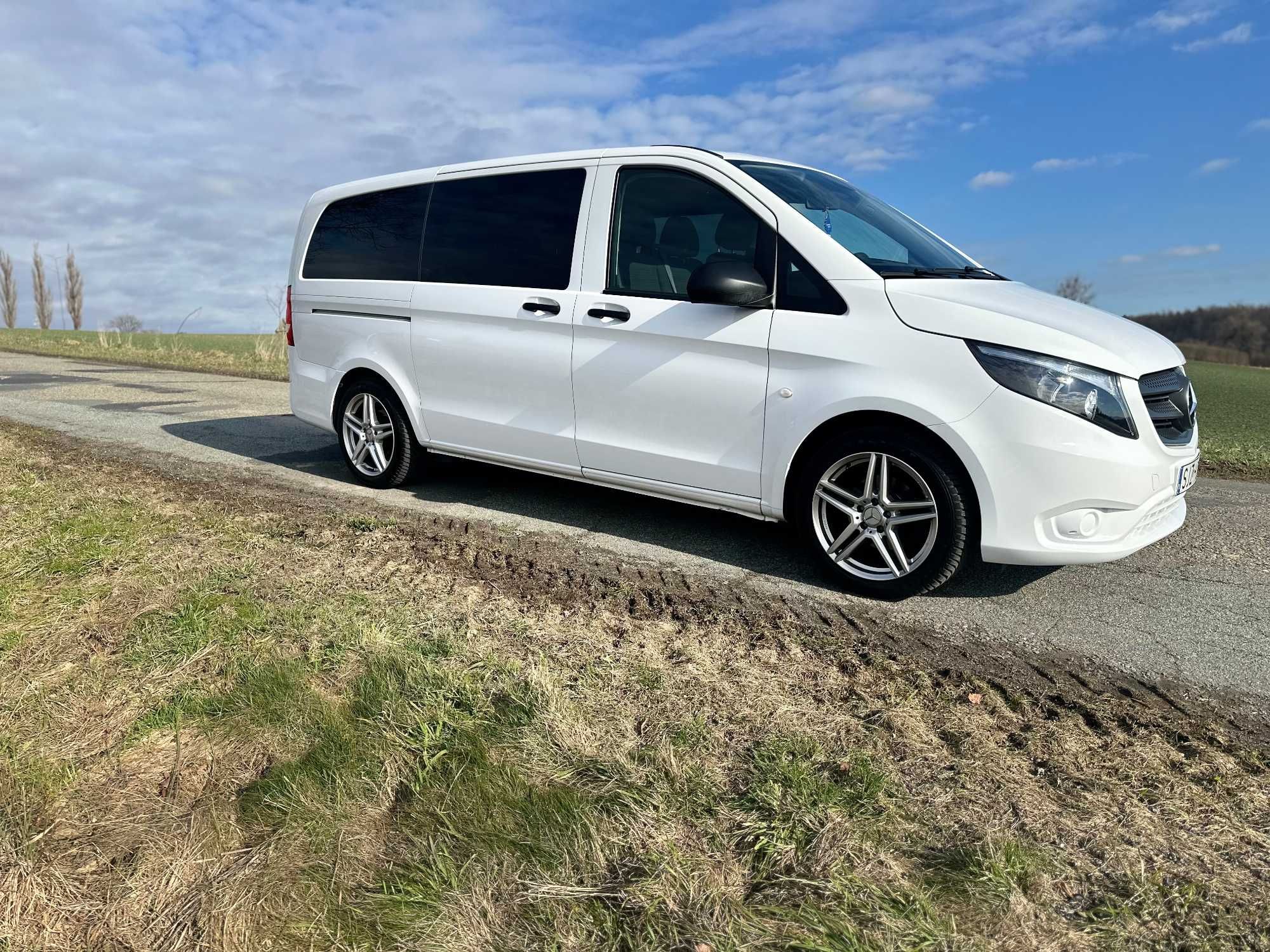 Wynajem 9-os Mercedesa Vito Tourer- Lang. WINIETY na Czechy i Austrię.