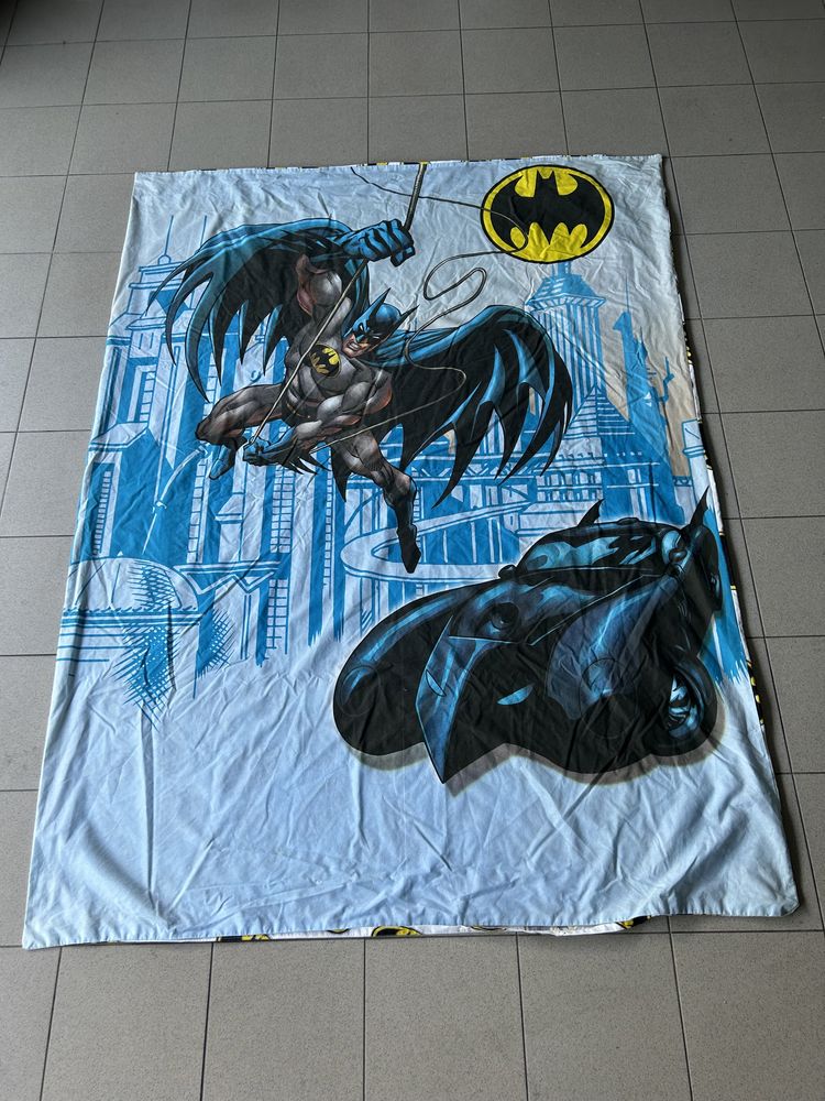 Forra de edtedao + almofada cama de solteiro Batman