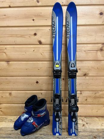 ZESTAW narty dziecięce TecnoPro 100 cm + buty narc. Salomon 21 (295)
