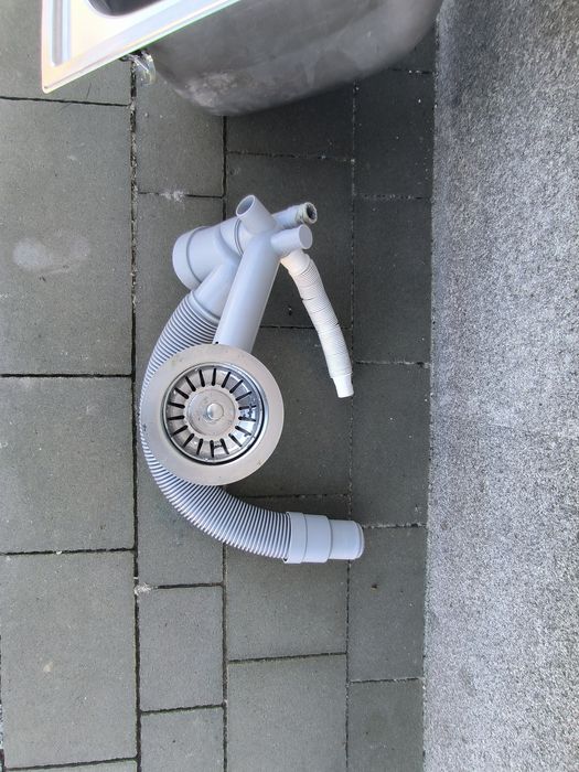 Zlew BOHOLMEN Bateria TÄRNAN Odpływ IKEA komplet do kuchni pralni