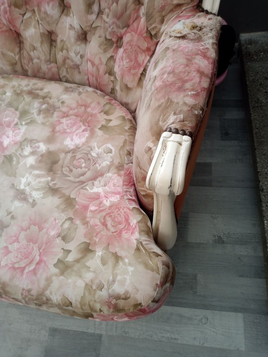 Zestaw sofa i fotel Ludwik XV