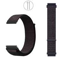 Bracelete 22mm em nylon, Loop (Nova) Preta