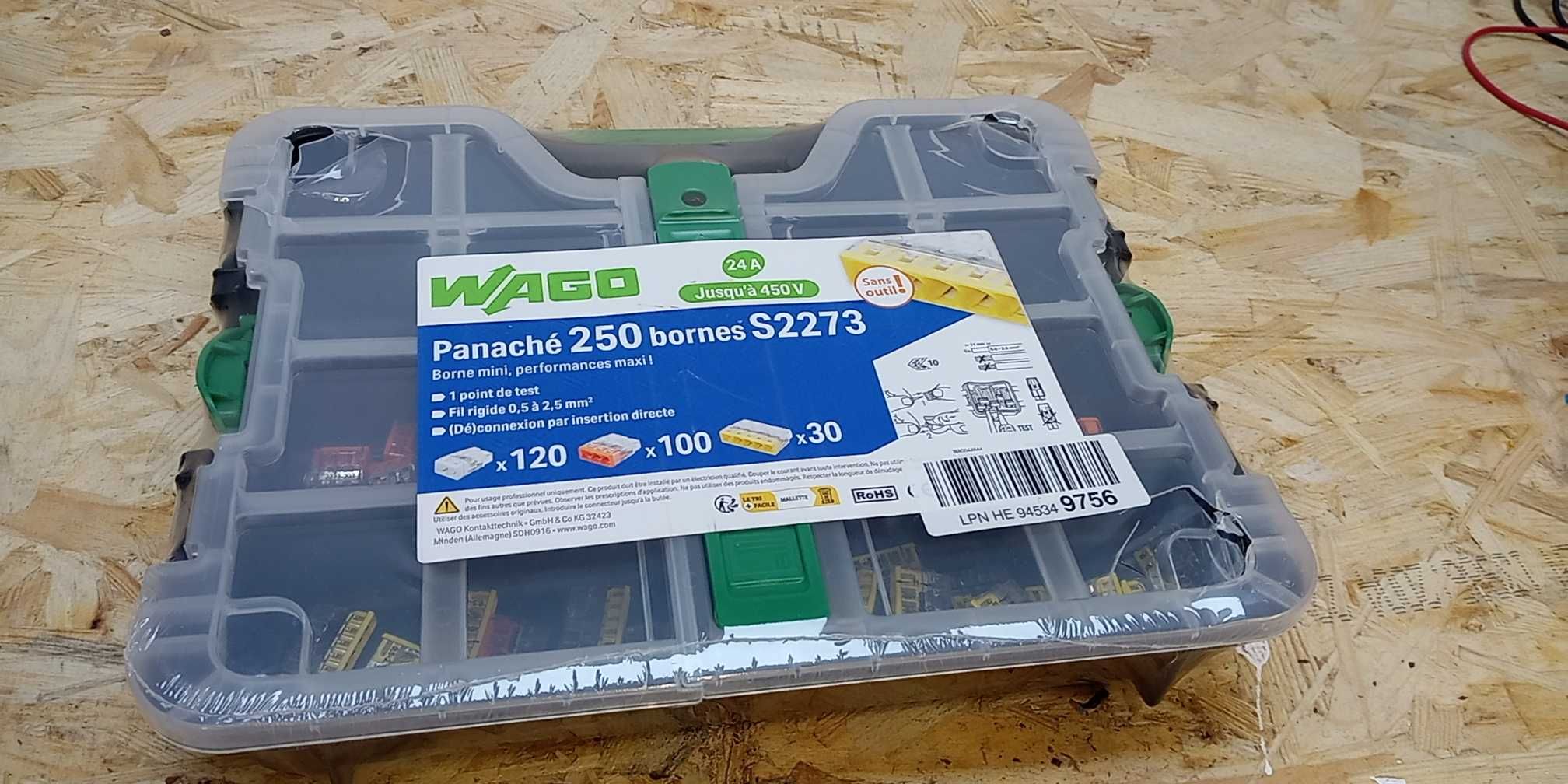 Szybkozłączka WAGO S2273 Zestaw 0,5-2,5 mm2 250 szt. x2 x3 x5