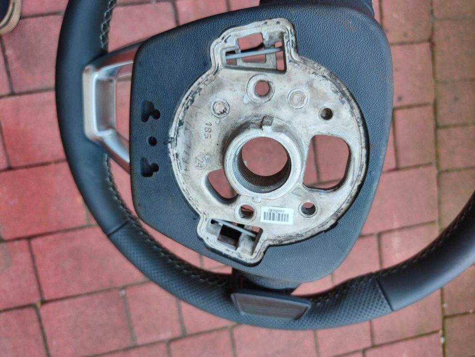 Kierownica skórzana AUDI S-LINE Q5 80A A4 B9 Łopatki Multifunkcja