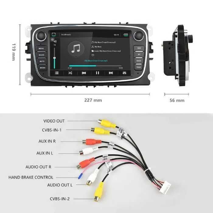 Radio Android Ford Focus Mondeo Smax Cmax Galaxy PROM