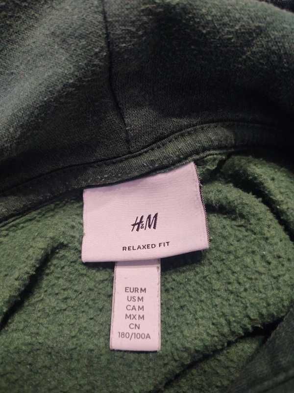 Bluza z Kapturem Męska Relaxed Fit Unisex 57% Bawełna H&M Rozmiar M