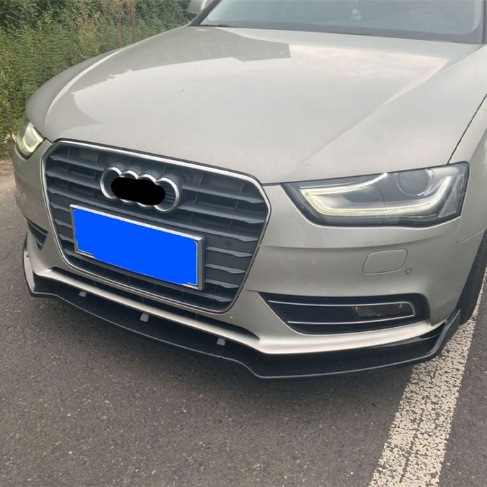 Губа на Audi A4 B8 накладка переднего бампера Ауди А4 сплиттер сплітер