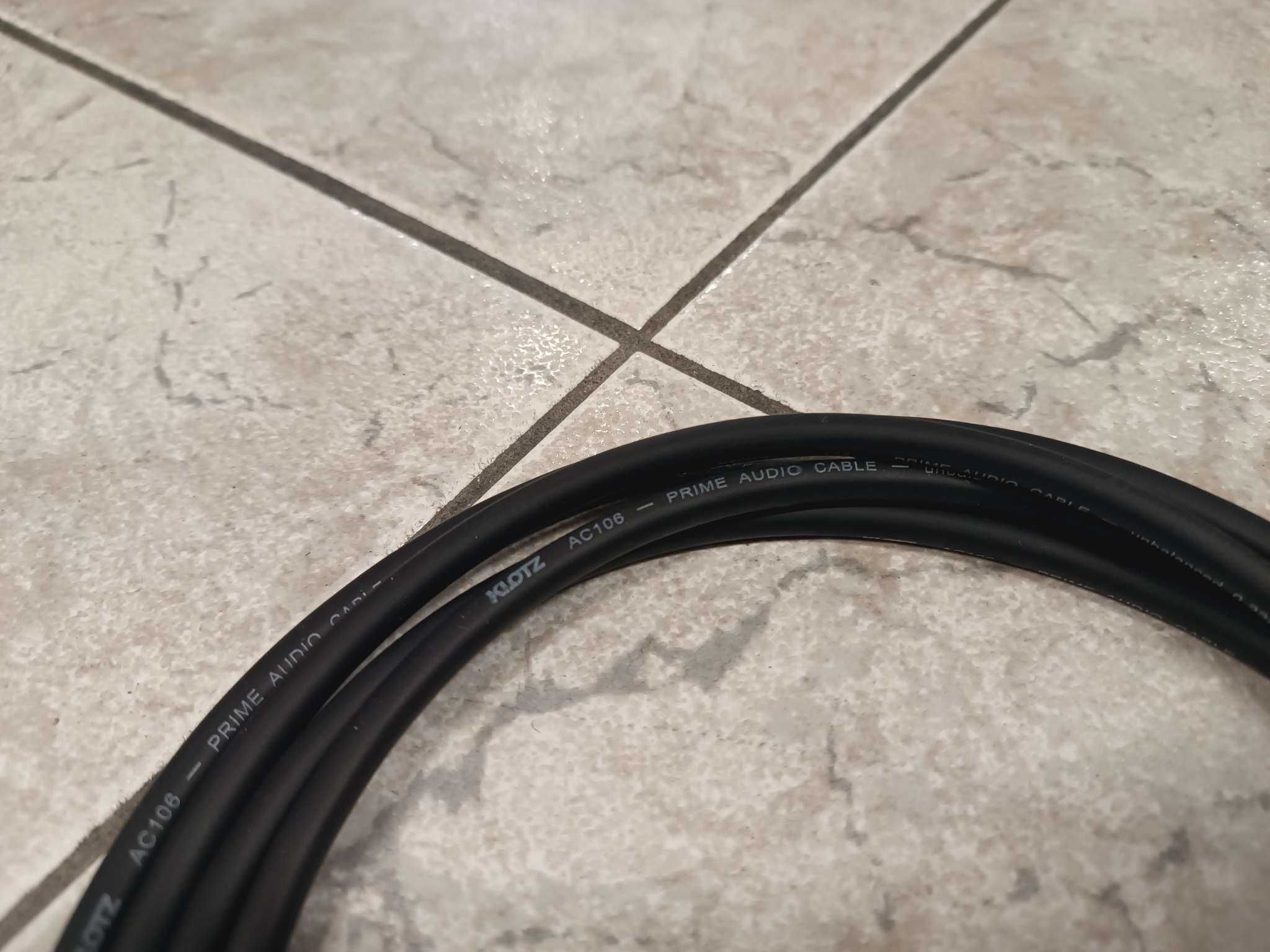 Kabel audio Klotz AC106 Amphenol ACPR 2x RCA Cinch czincz stereo 1m